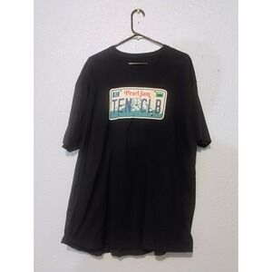 2023 Pearl Jam Ten Washington License Plate T Shirt Mens X-Large Pit2Pit 24" Y2k